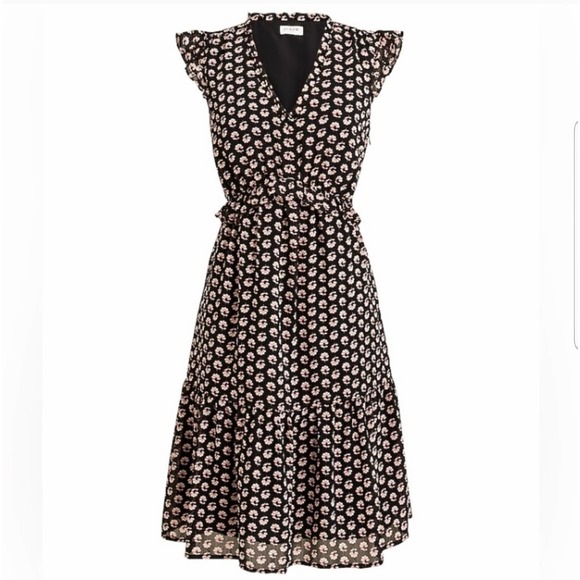 J. Crew Dresses & Skirts - J.CREW Women's Floral Short Sleeve Dress Size 10 all over print tiered